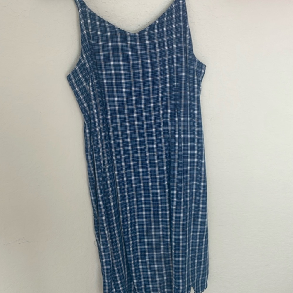 Blue plaid Abercrombie dress